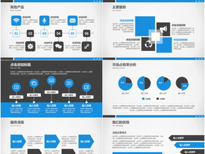 蓝色大气科技企业宣传 品牌推广与公司简介模板全攻略